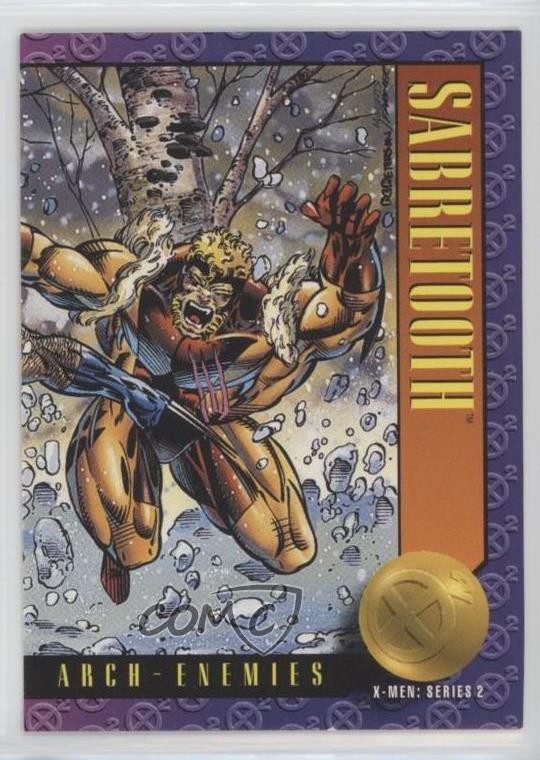1993 SkyBox Marvel X-Men: Serie 2 Arch-Nemies Sabretooth #53 0z0n