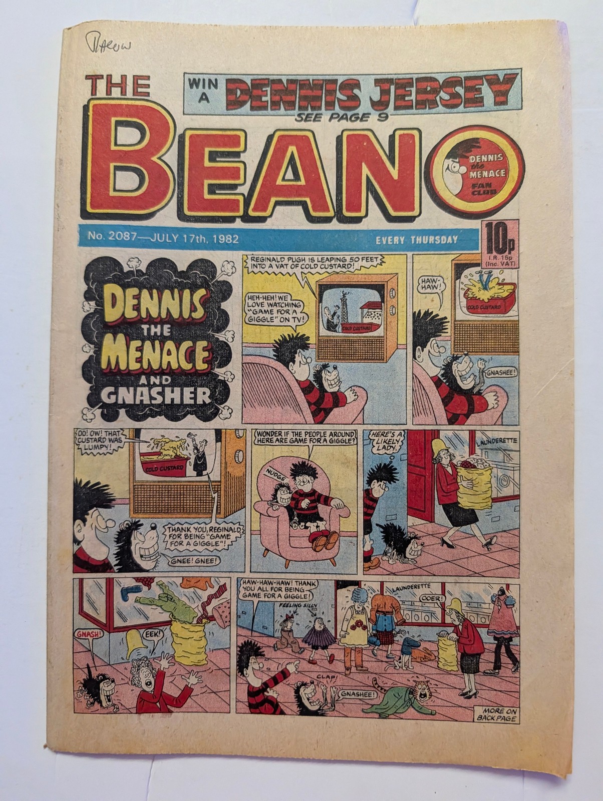 Beano Comic No 2087, July 17th 1982.
