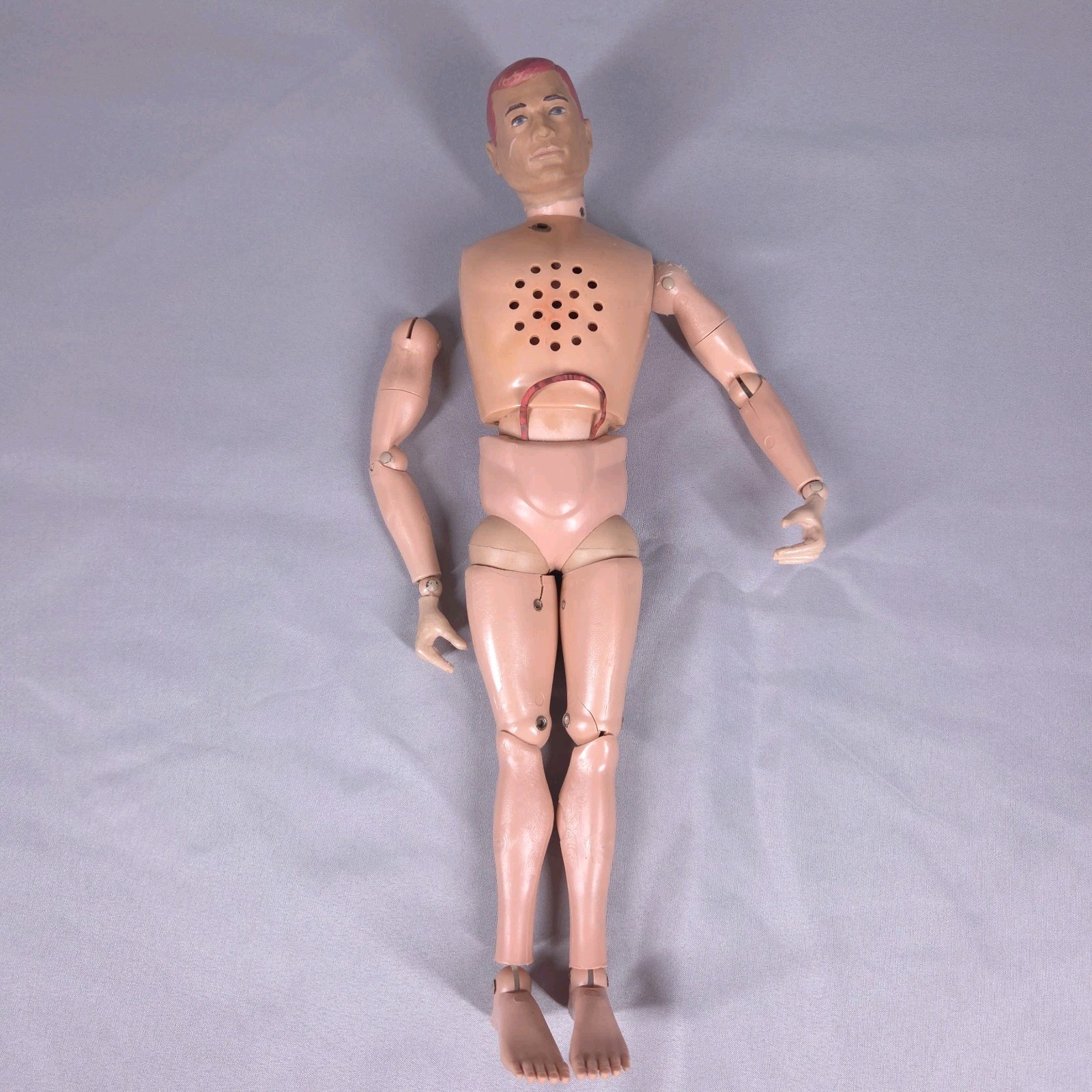 (Reserved) 1964 Hasbro GI Joe Talking Action Soldier Naked - Has Damage