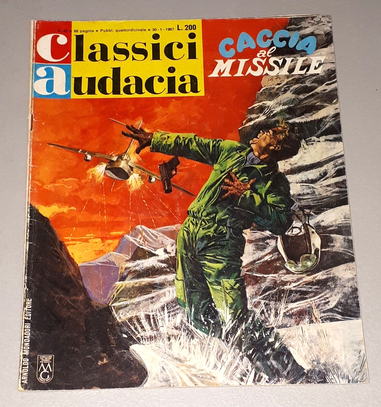 CLASSICI AUDACIA N. 40 - Charlier e Uderzo "CACCIA AL MISSILE" Mondadori 1967