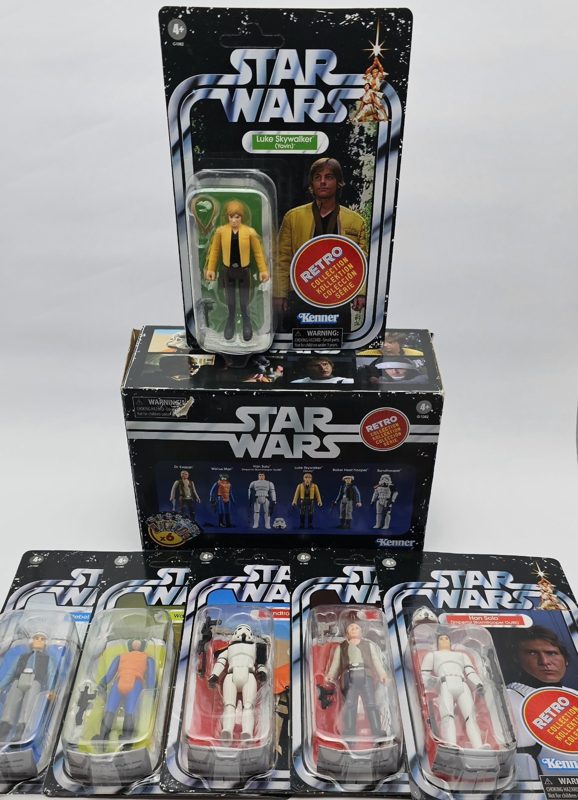 Retro Collection Star Wars A New Hope Wave 2 Multipack Box Plus Luke Skywalker 