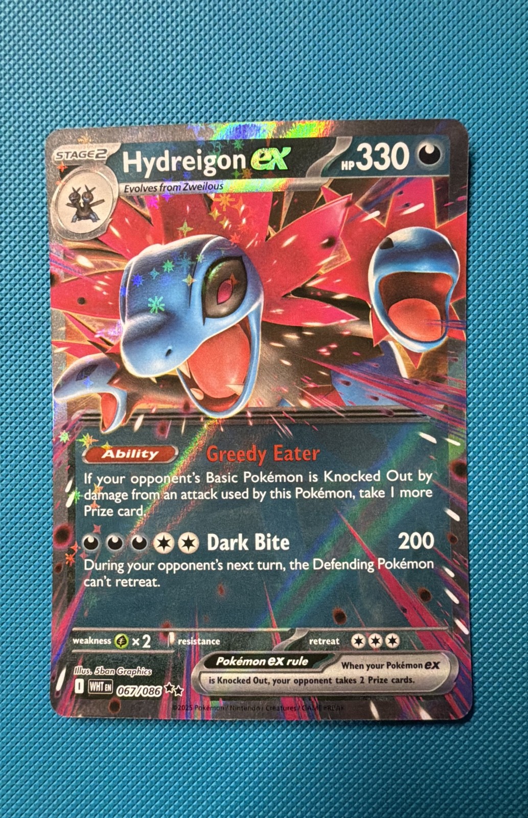Hydreigon ex 067/086 Sv: White Flare Holo