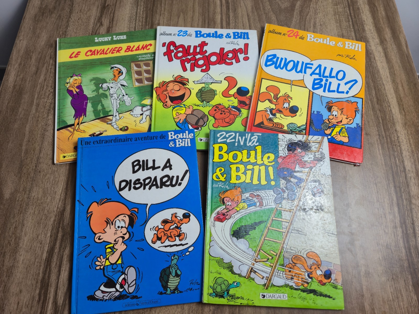 Lot 5 BD Boule et Bill Roba Lucky Luke Morris Goscinny Bill a disparu