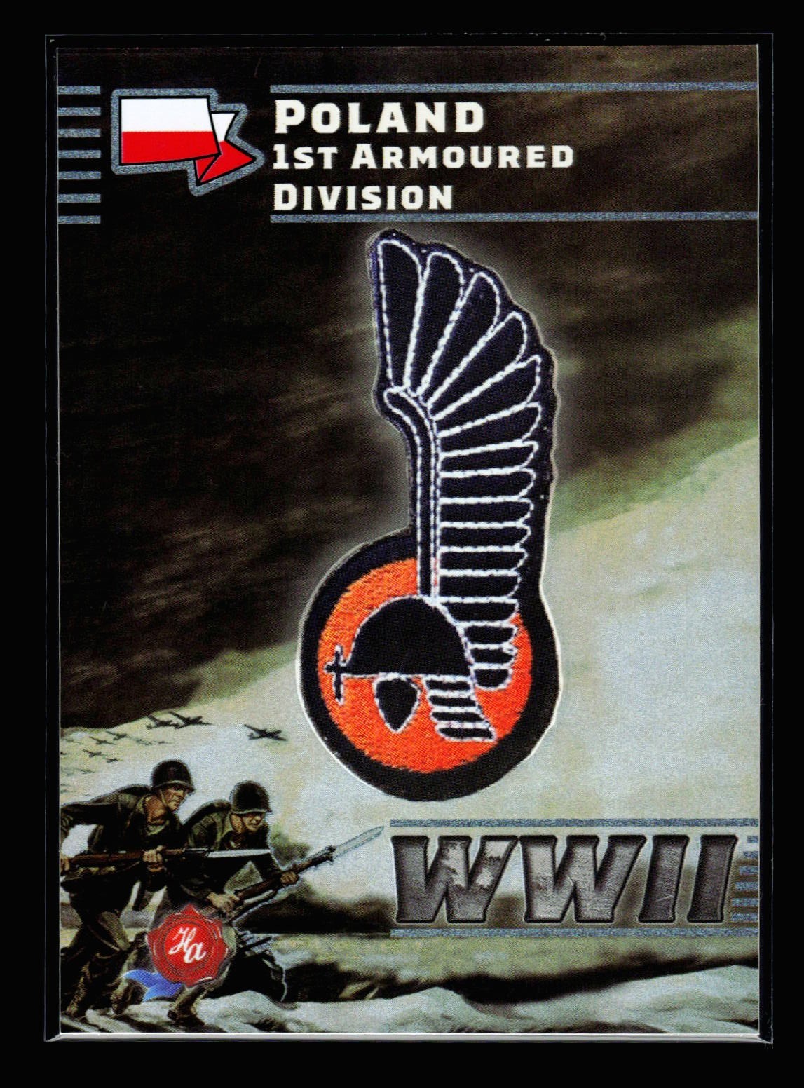 2025 Autografi Storici Carta Seconda Guerra Mondiale-#W2P29 Polonia 1° Divisione Corazzata /99