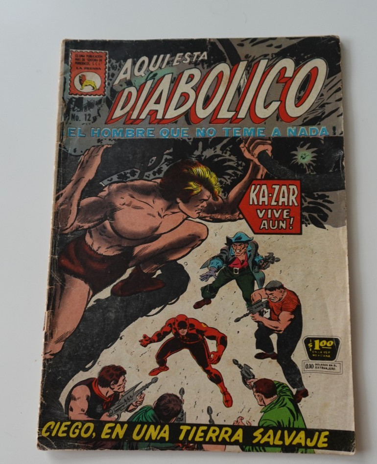 Cómic E. LA PRENSA/MESSICO DIABOLICO " 1967 #12 KA-ZAR VIVE AUN