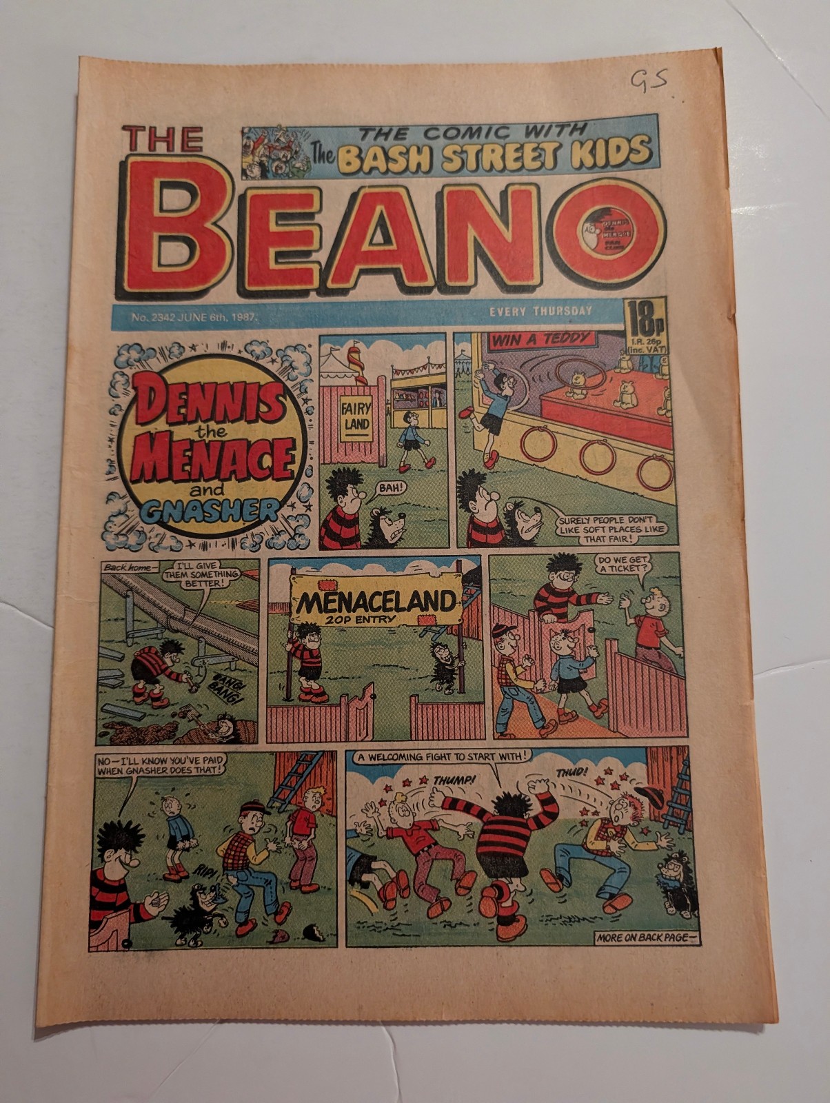 Beano Comic No 2342 June 6th 1987.