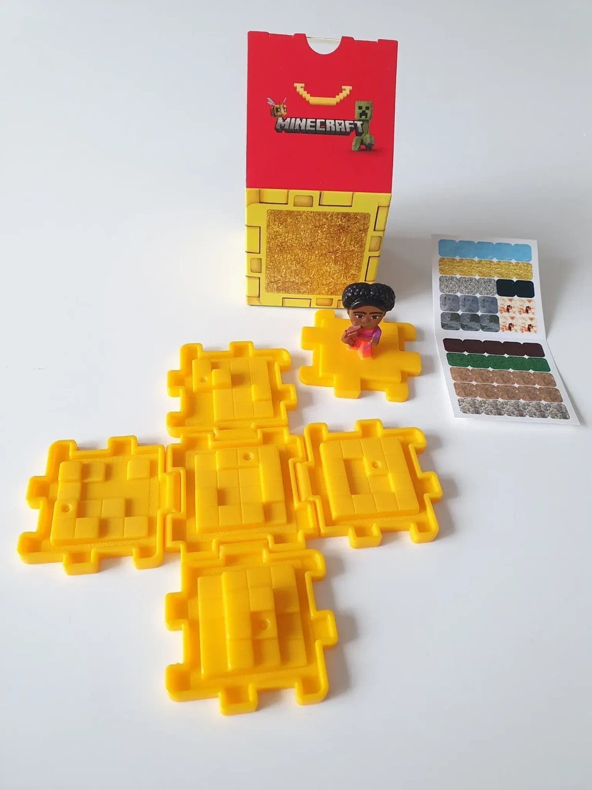 MCDONALD'S MINECRAFT HAPPY MEAL Gold block & Dawn Action Figure Giocattolo Gift