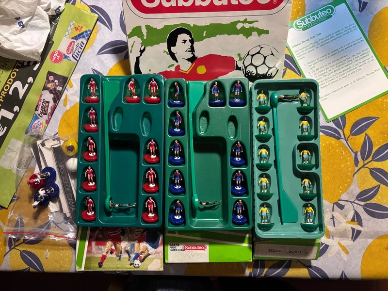 Subbuteo Barcellona,Liverpool,Brasile