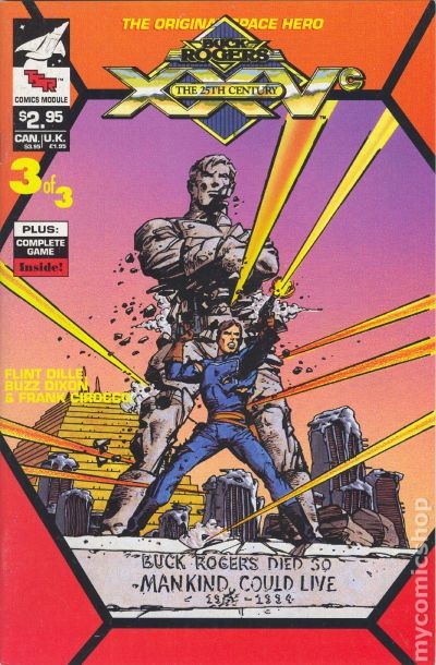 Modulo fumetti Buck Rogers #3 FN- 5.5 1990 immagine stock basso grado