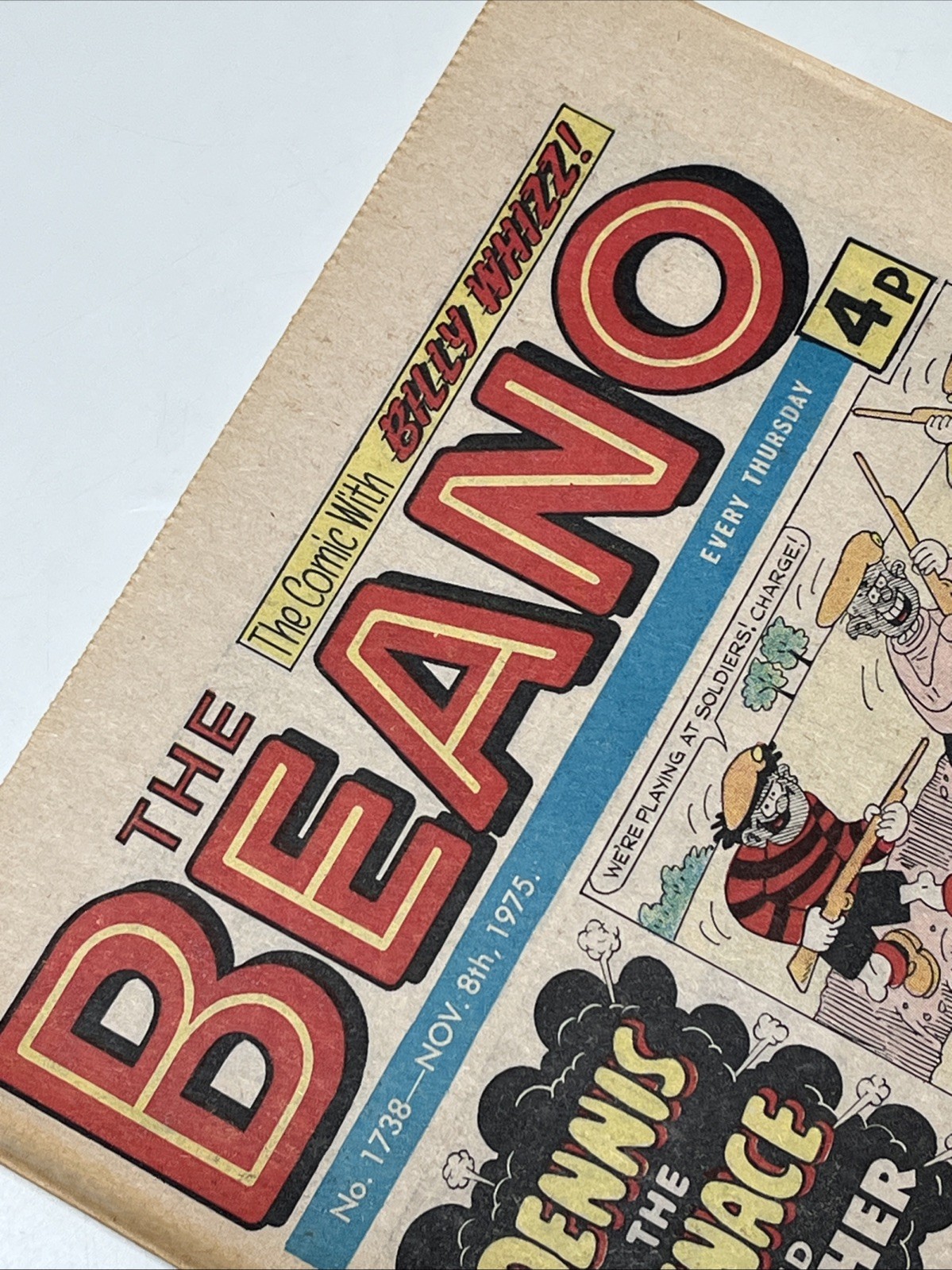 BEANO COMIC - NOVEMBER 8th 1975 - 50th Birthday Gift - Vintage 70s Comic