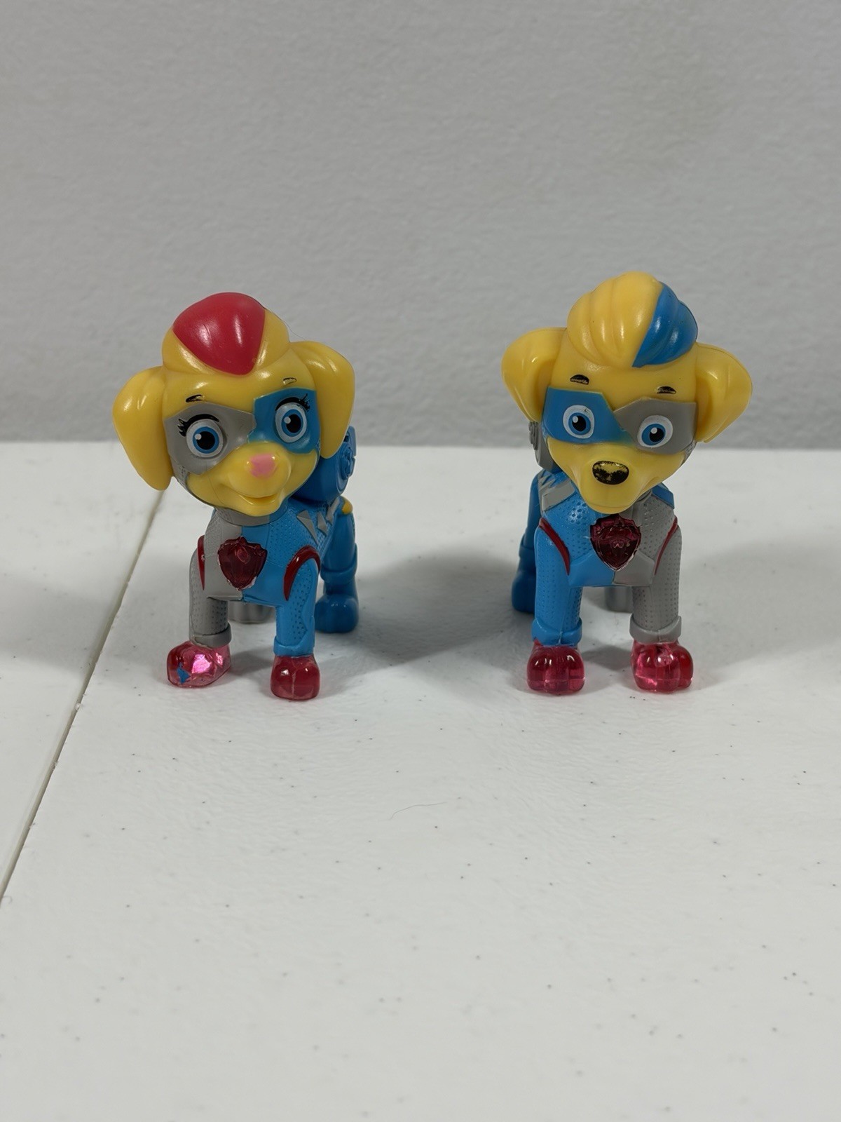 Paw Patrol Super Paws Mighty Twins Light Up Ella & Tuck Figures Tuck Works