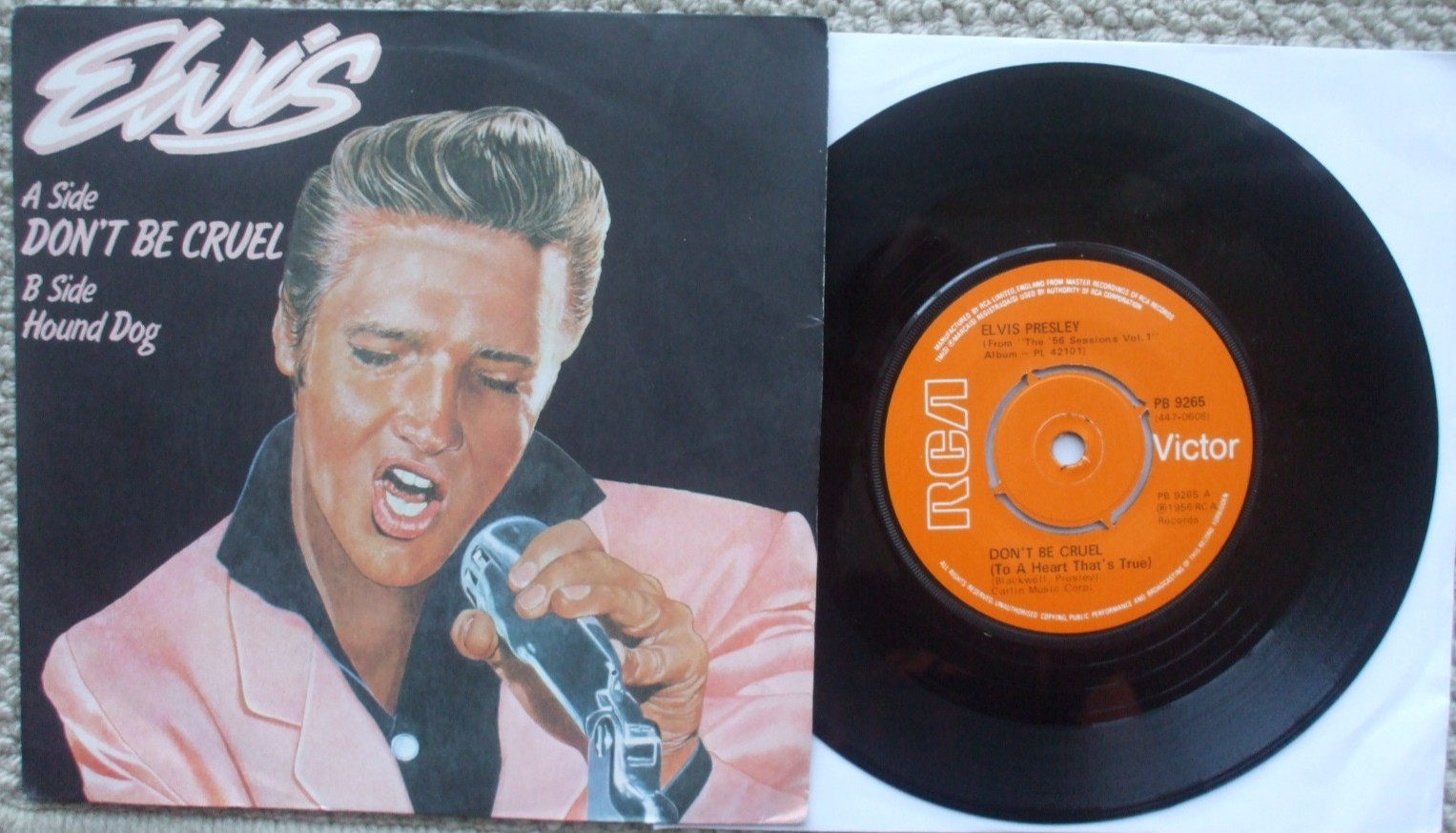Elvis Presley - Don't Be Cruel / Hound Dog - PB 9265 - EX- 45 + PS