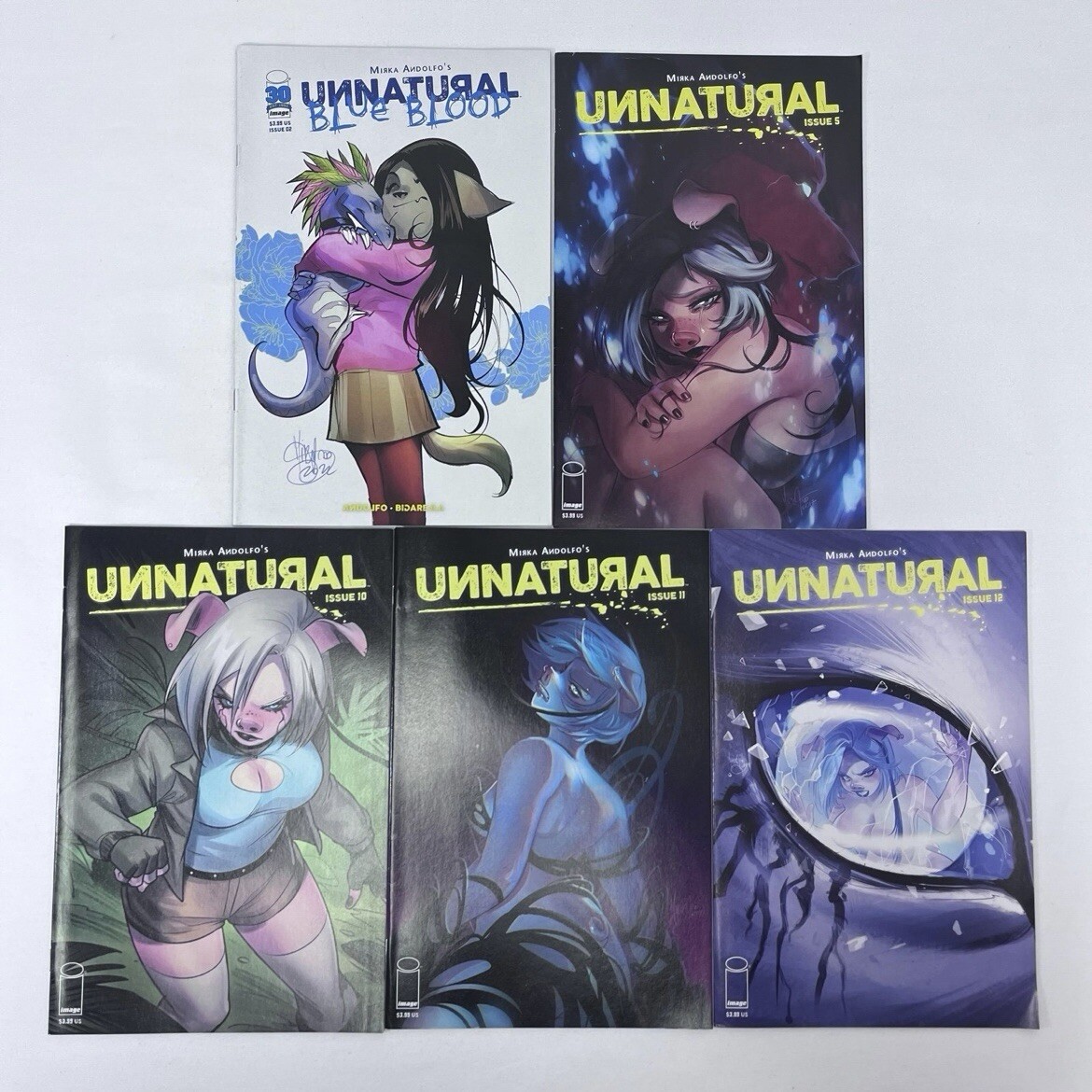 Unnatural By Mirka Andolfo: Image Comics lotto di 5 varianti non censurate fiction US