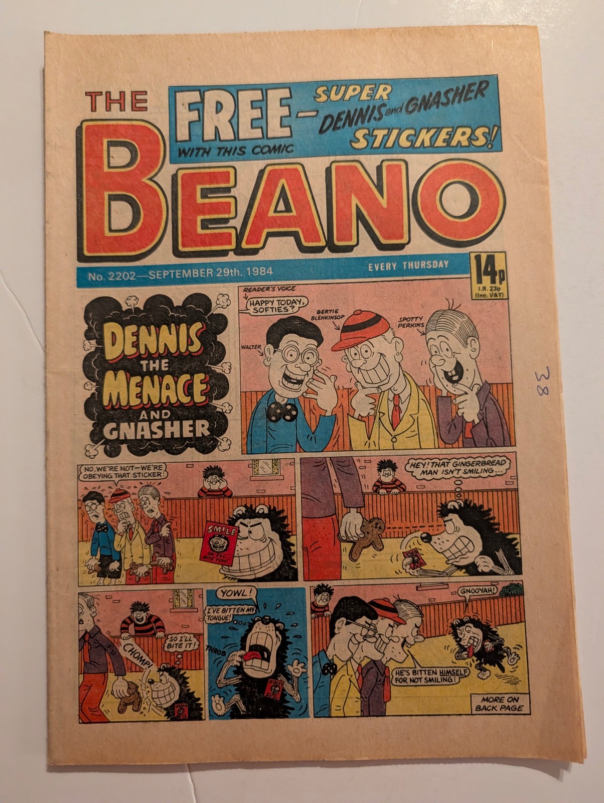 Beano Comic No 2202, September 29th 1984.