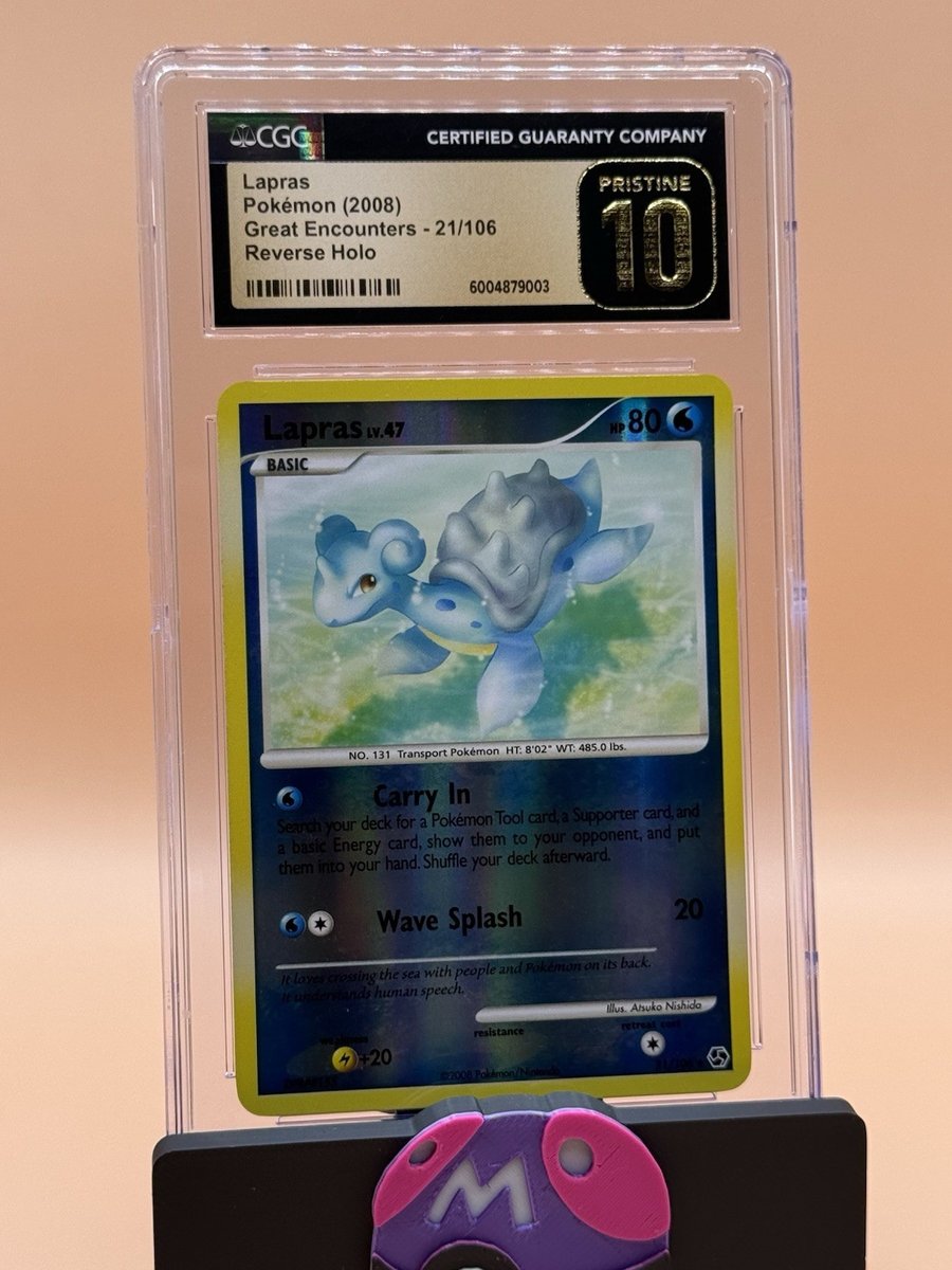 Lapras Great Encounters Reverse Holo 21/106 CGC Pristine 10
