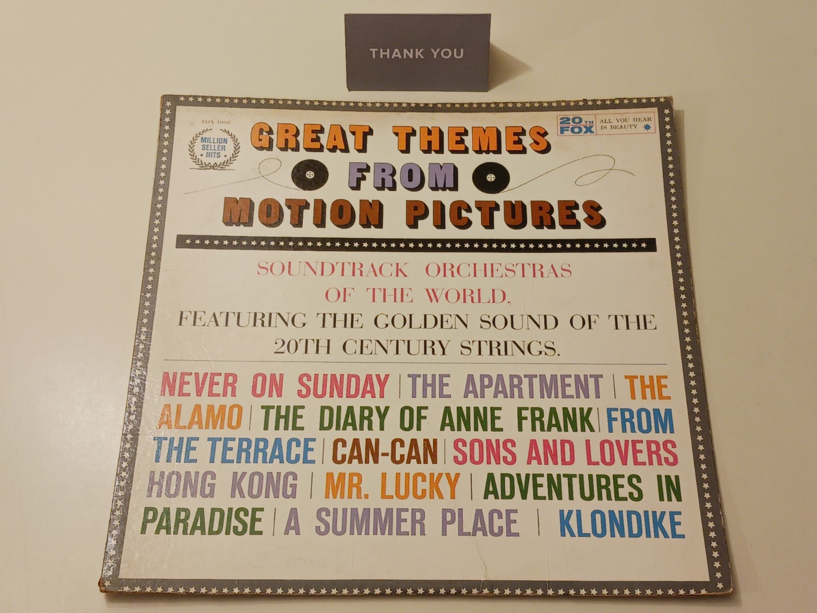 Great Themes From Motion Pictures Soundtrack Orchestras World Vinyl Vintage Rare