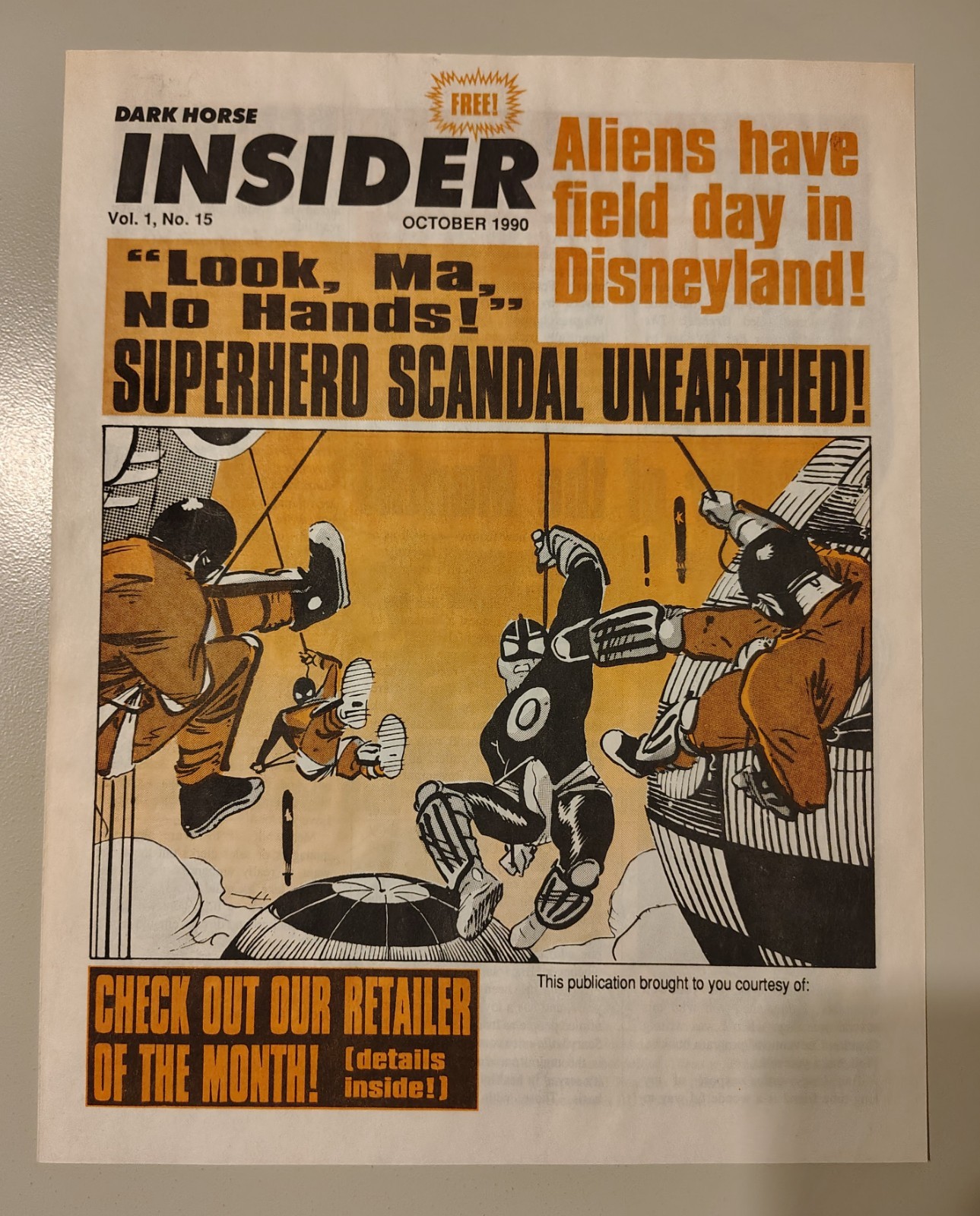 Dark Horse Insider Vol 1 n.15 Ottobre 1990 Promo Fumetto News Terminator Aliens