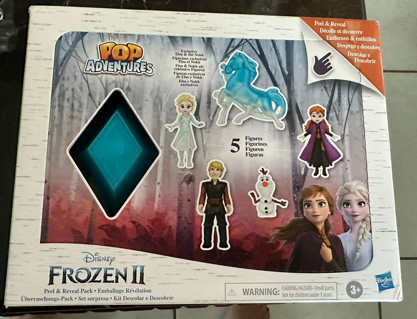 Disney Frozen 2 Hasbro Pop Adventures, Peel And Reveal 5 personaggi NUOVI!!!