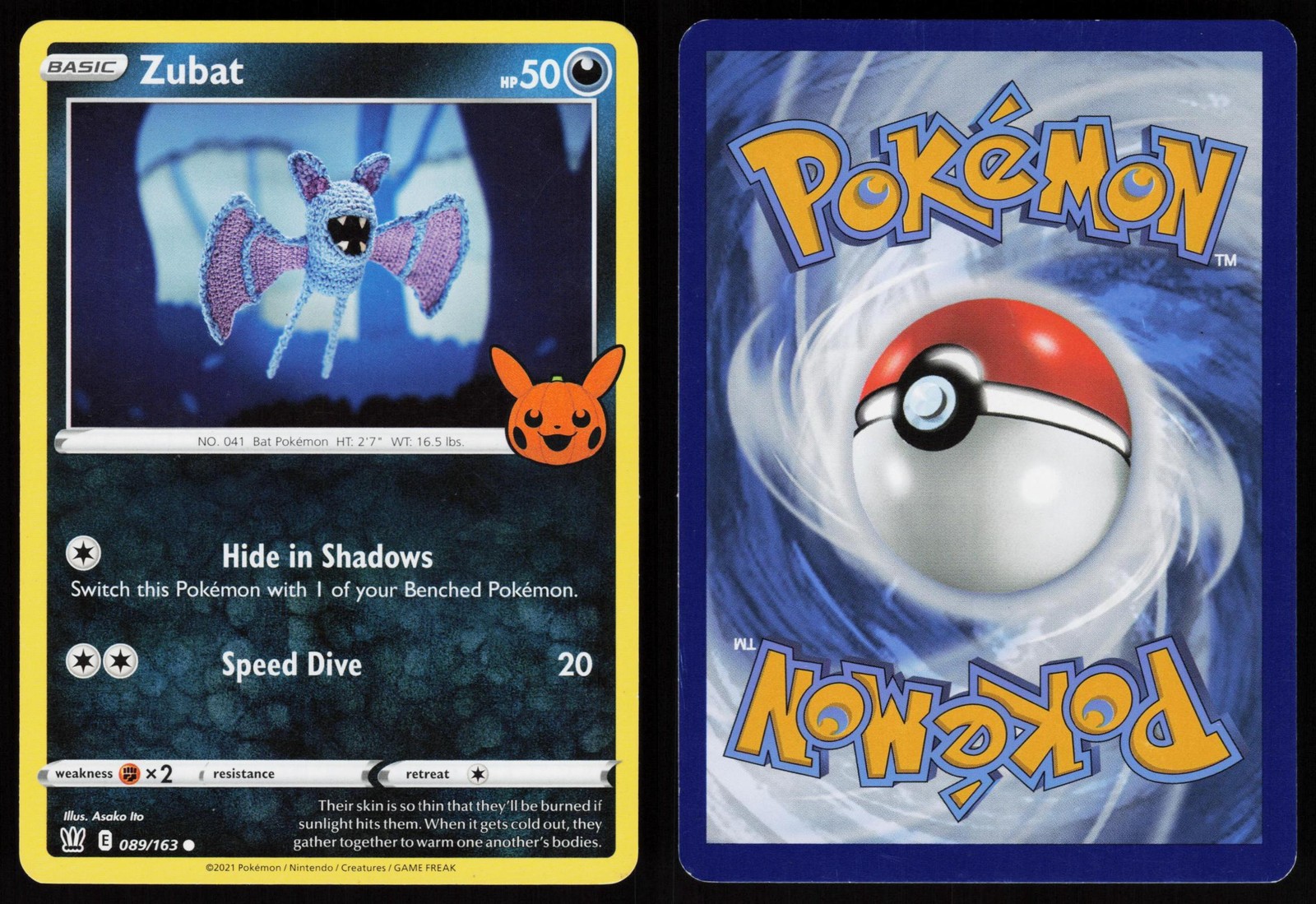 ZUBAT POKEMON TRICK OR TRADE BOOSTER 089/163 PROMO LP ASAKO ITO