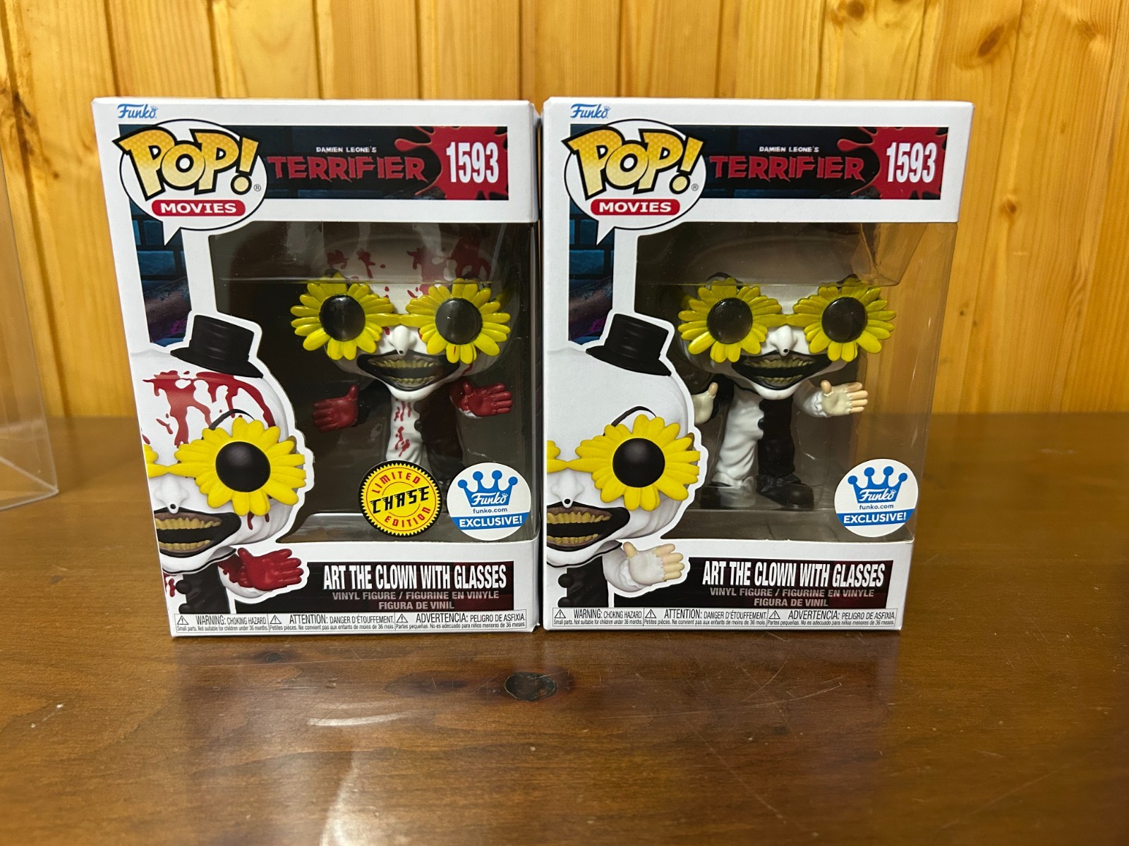 Funko TERRIFIER ART THE CLOWN WITH GLASSES CHASE + REGULAR #1593 1593 Funko Shop