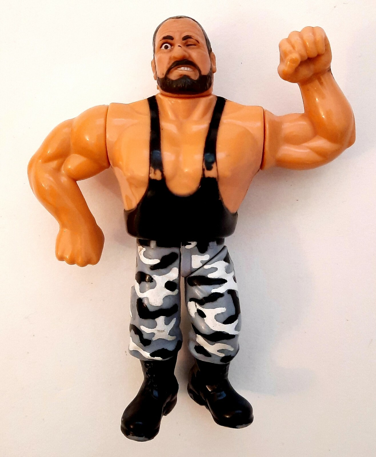 Bushwackers Butch Figure Vintage Hasbro Wrestling Black Tank Top 1991 WWF WWE