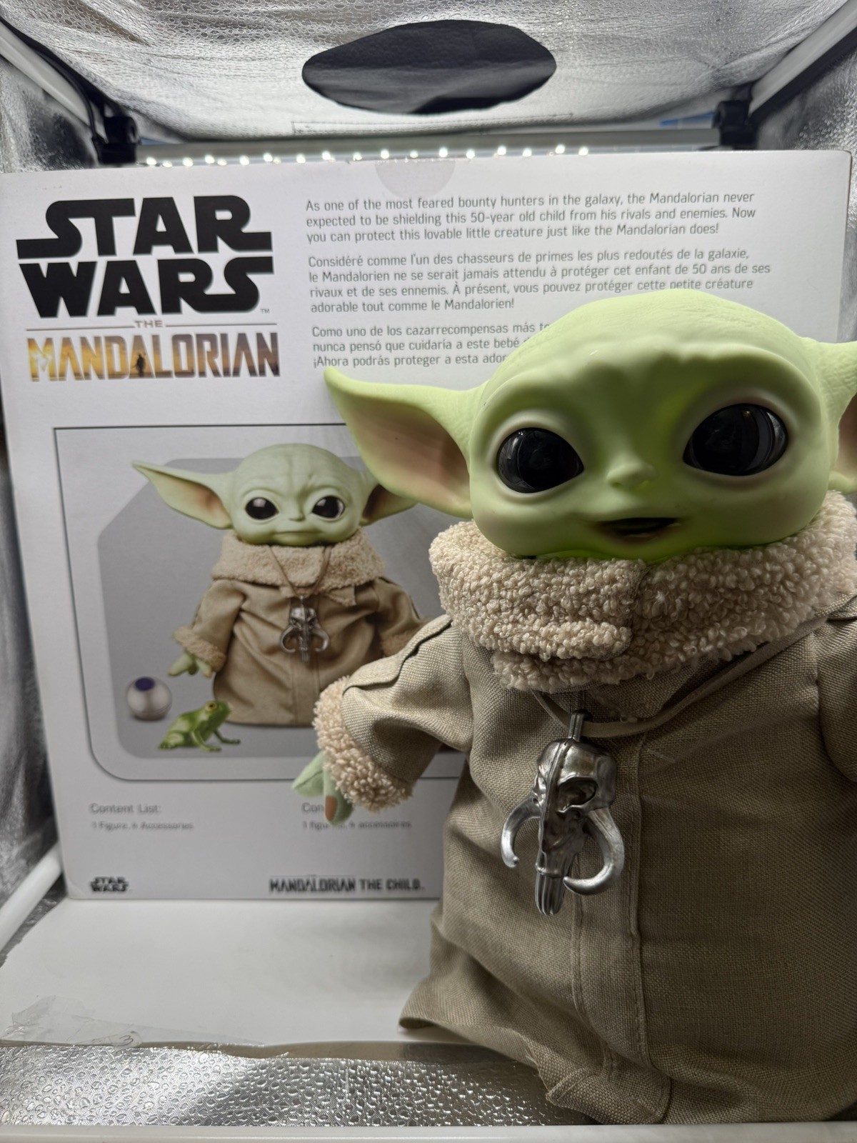 NUOVO Disney Star Wars esclusivo set 2 foto Mandalorian Baby Yoda The Child Grogu 