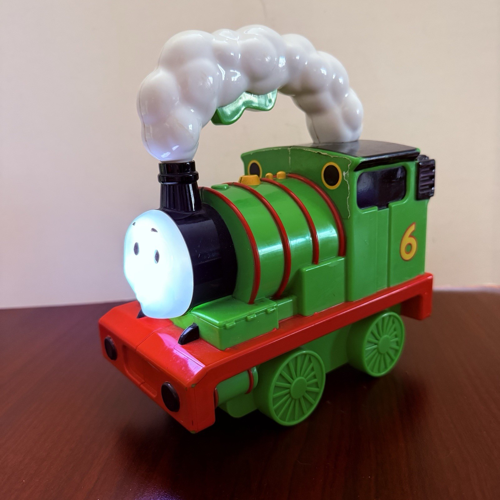 TORCIA ELETTRICA THOMAS THE TRAIN PERCY 2009 serbatoio motore illuminato con suono funziona [A11]