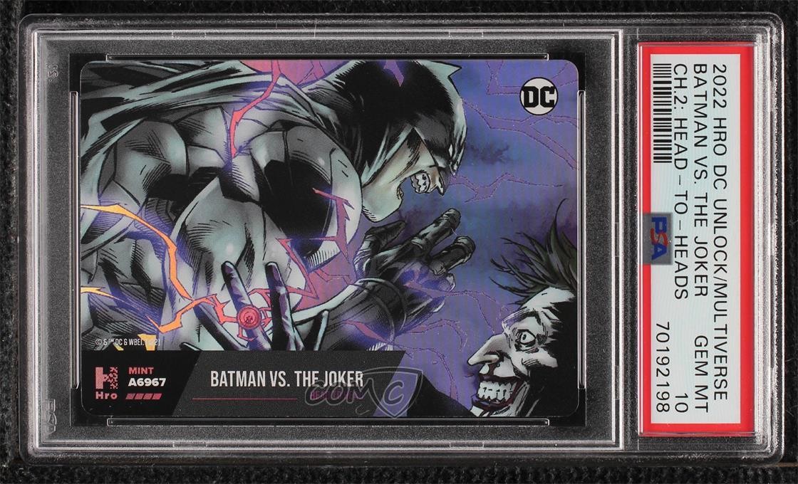 2022 HRO DC Comics Series 2 Head to Head Batman vs The Joker PSA 10 GEM MT 2f4