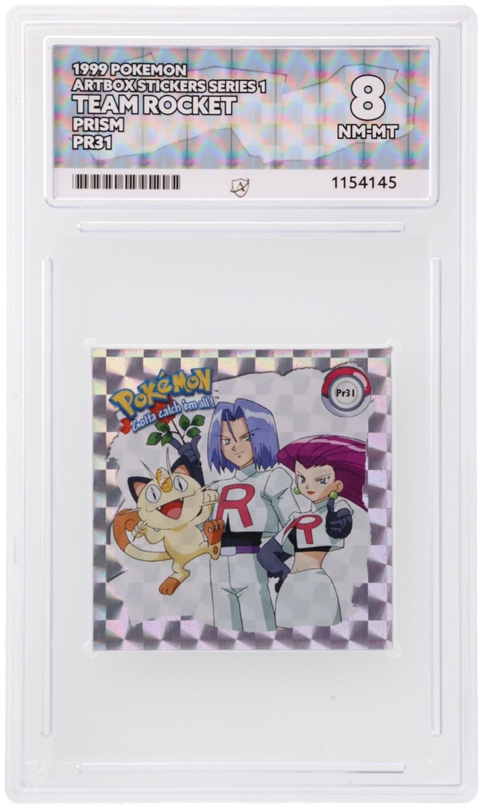 ACE 8   - Team Rocket - Pr31 - Pokemon Artbox Stickers Series 1 - Pokemon