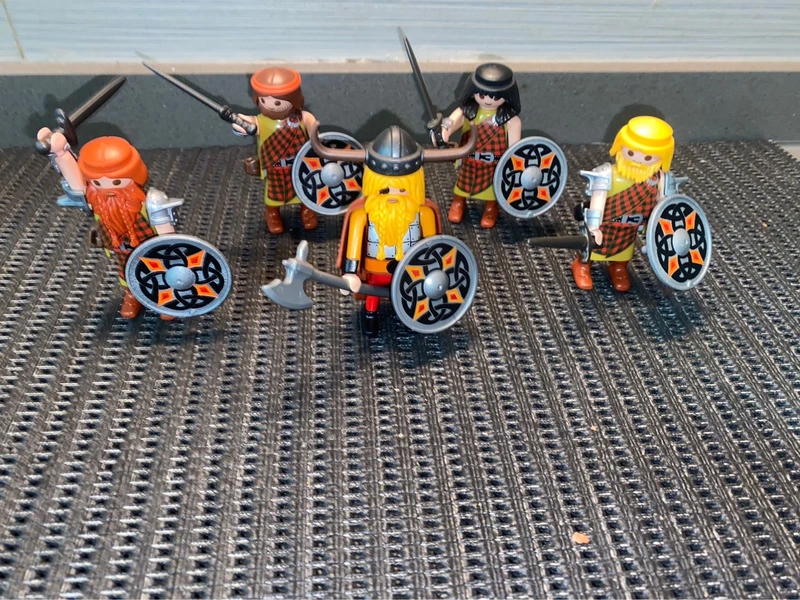 Playmobil 5 guerreros vikingos