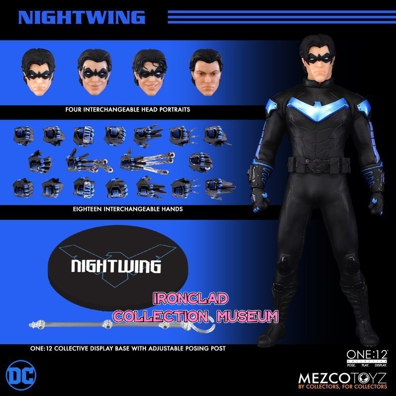 Modellino MEZCO TOYZ ONE:12 Nightwing Batman DC Comics Edition 1/12