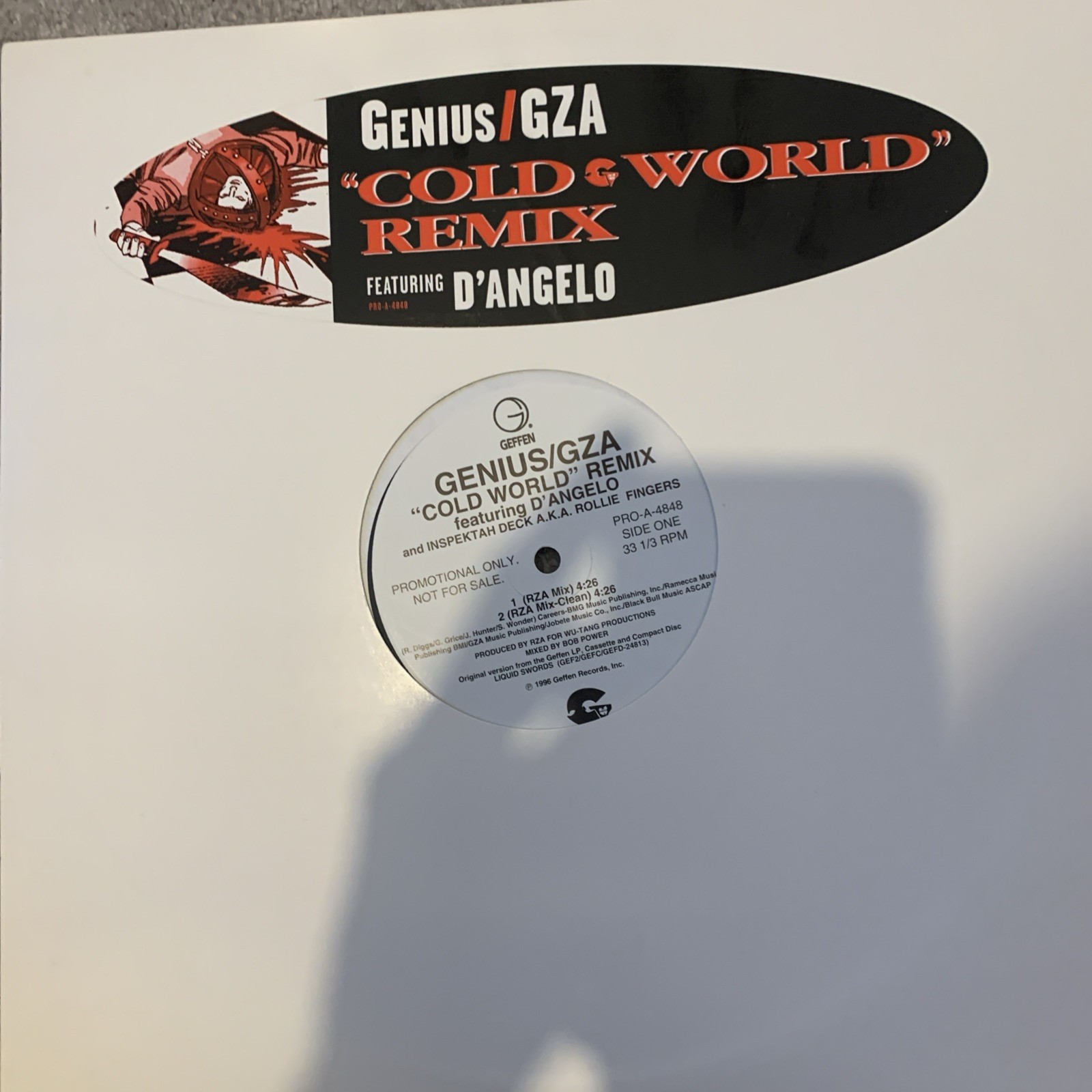 Genius/GZA Cold World 12” Promo