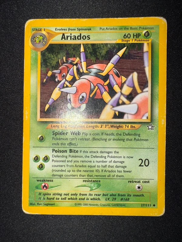 Ariados Eng Pokemon 27/111 Neo Genesis