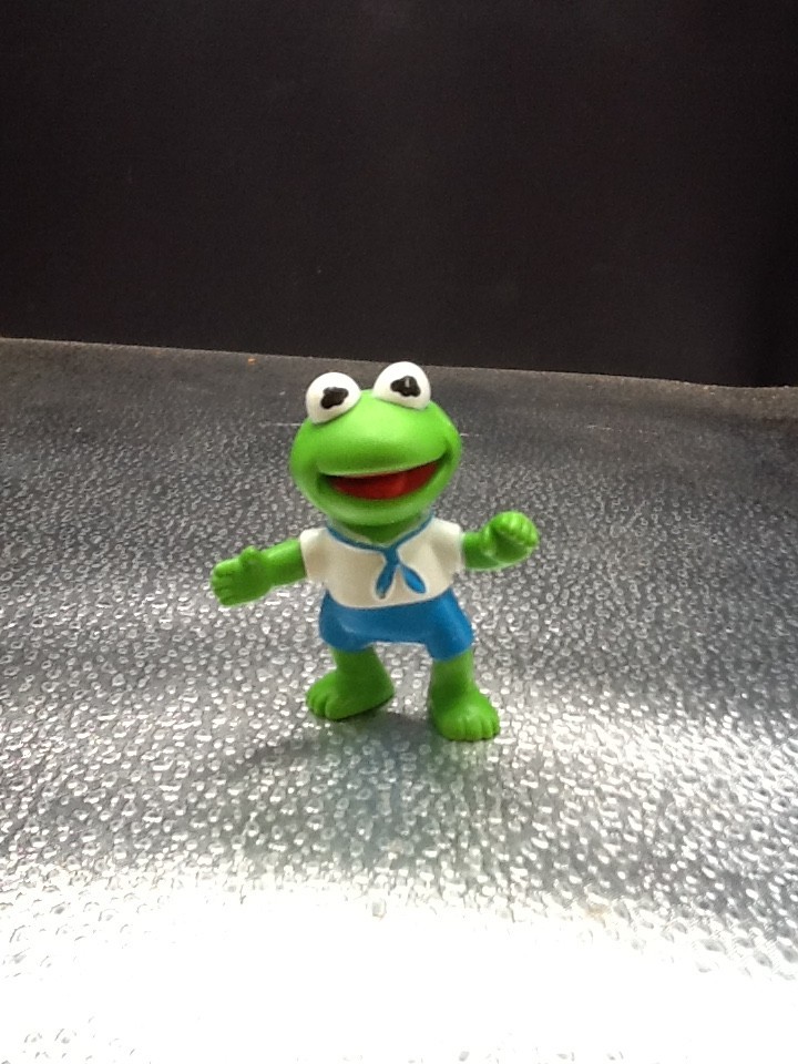Kermit the Frog Toy Muppet Babies Figure Vintage 1986 Plastic Mini 2.25" HA Inc