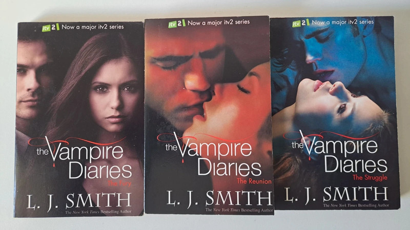 The Vampire Diaries books 2–4 – L.J. Smith | matching ITV2 editions