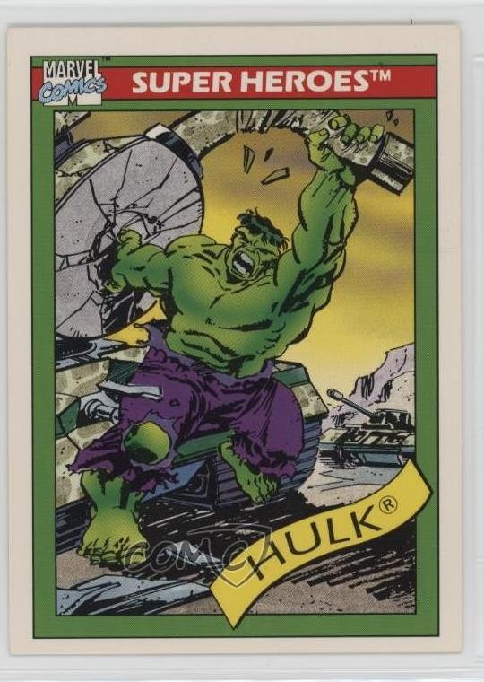 1990 Impel Marvel Universe Super Heroes The Hulk #3 12bq