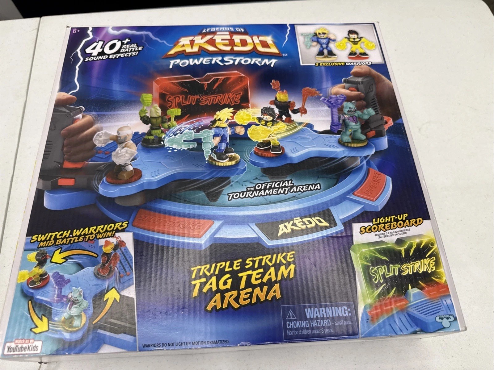 Legends of Akedo Powerstorm Triple Strike Tag Team Arena w/40 Sounds New! Sealed