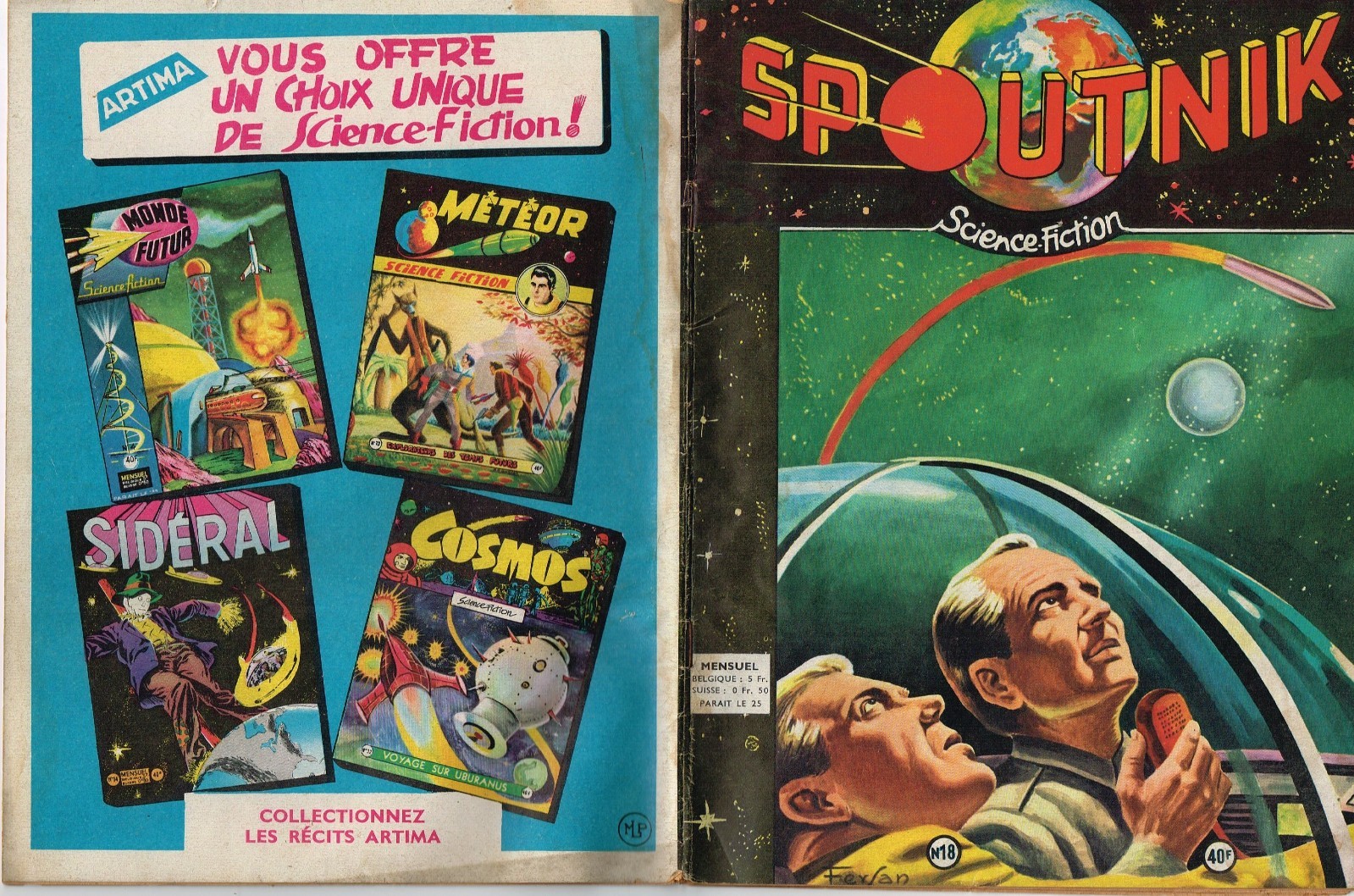SPOUTNIK numéro 18   ARTIMA 1959  BE