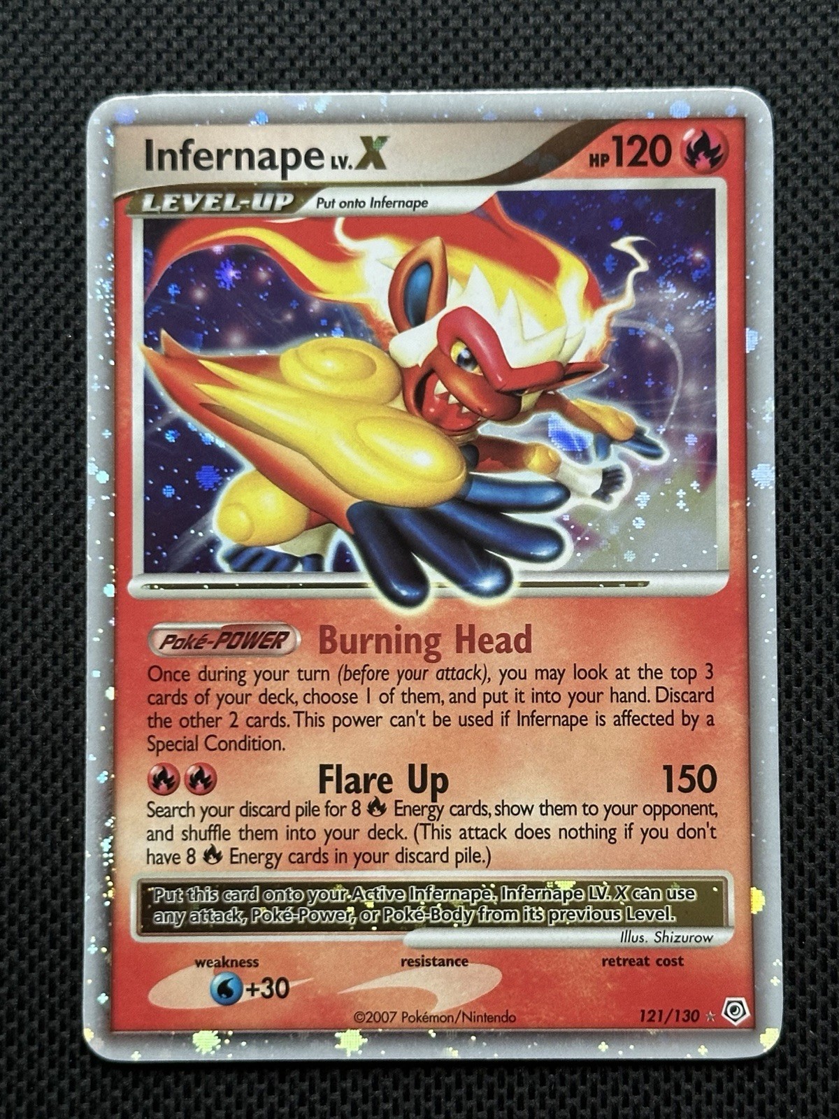 Pokemon Infernape LV.X 121/130 Diamante e Perla Holo Pulito 💎