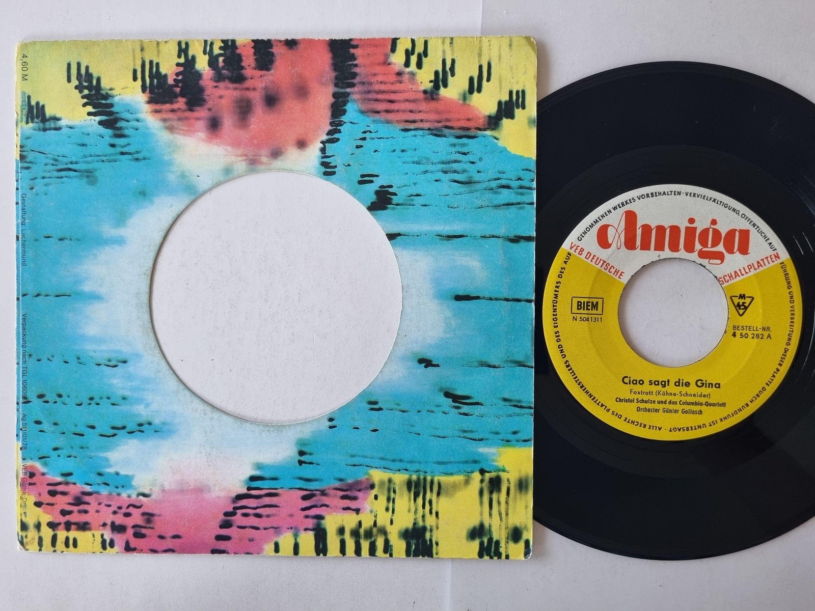 Christel Schulze - Ciao Sagt Die Gina / Si, Si, Senor 7'' Vinyl Amiga