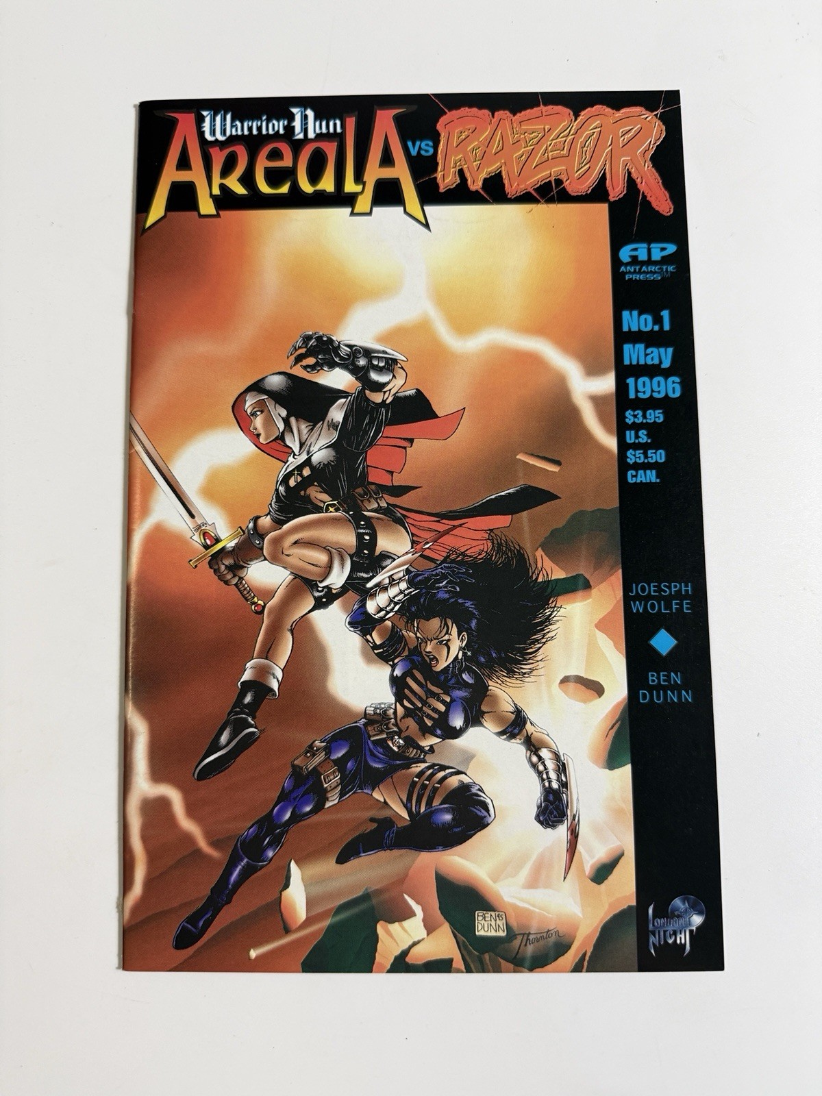 Warrior Nun Areala Vs. Razor #1 London Nights Comics 1996