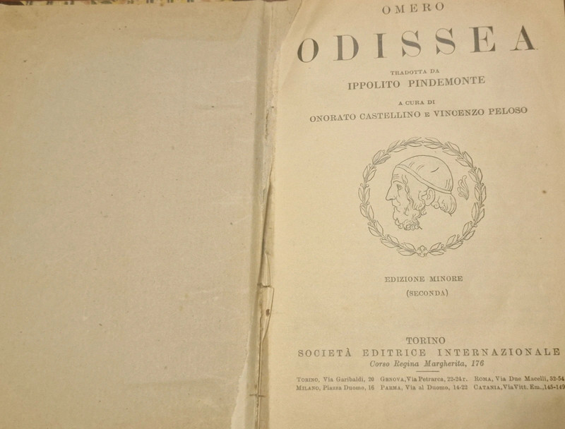 Libro vintage Odissea del 1936