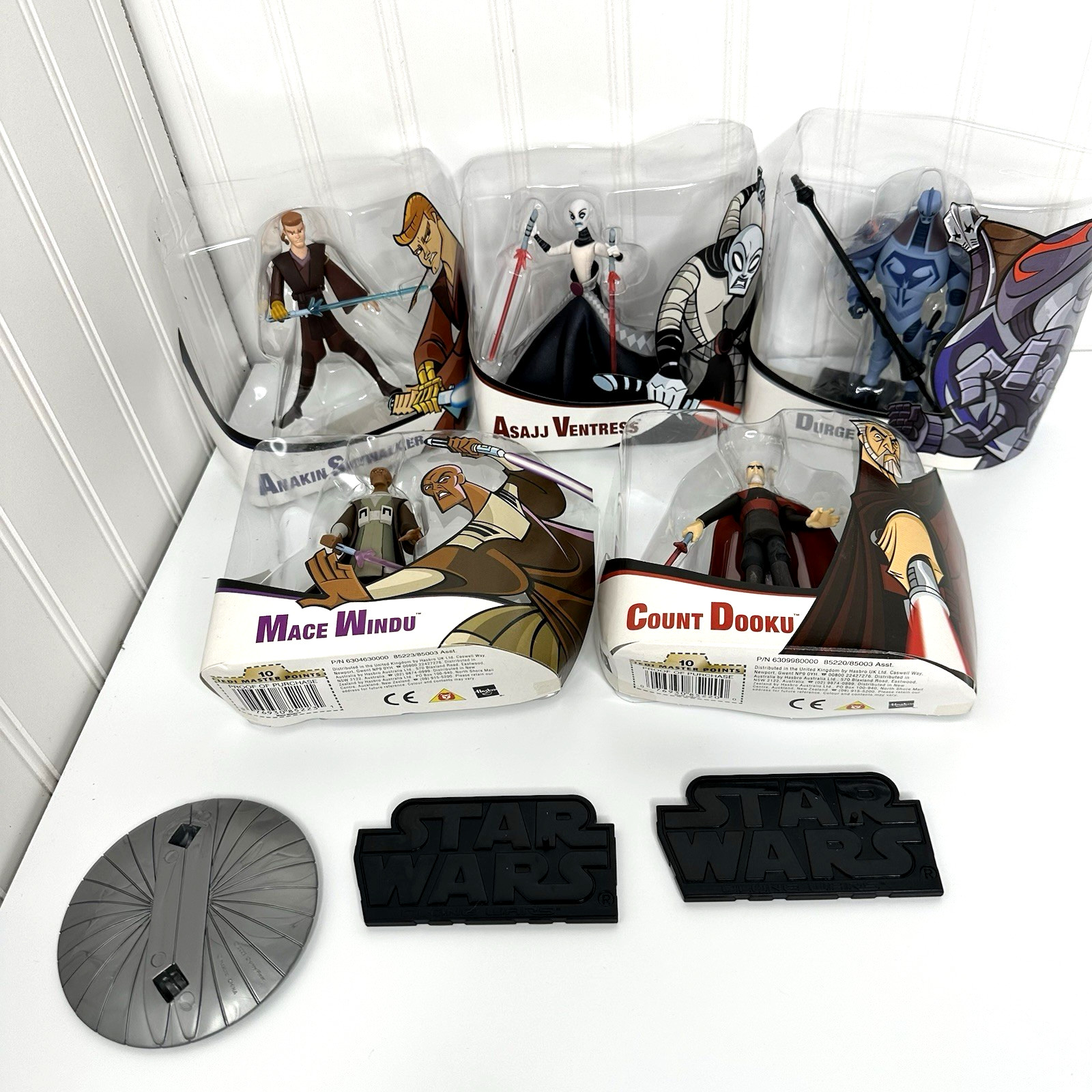 5 action figure Star Wars Clone Wars Skywalker Ventress Durge Windu Dooku