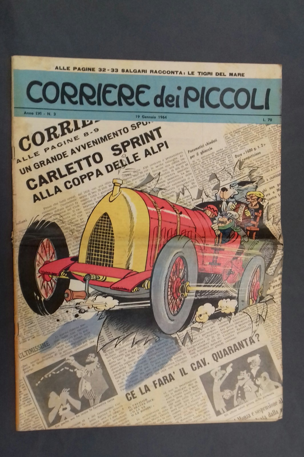 Corriere dei piccoli numero 3, senza inserto, 1964