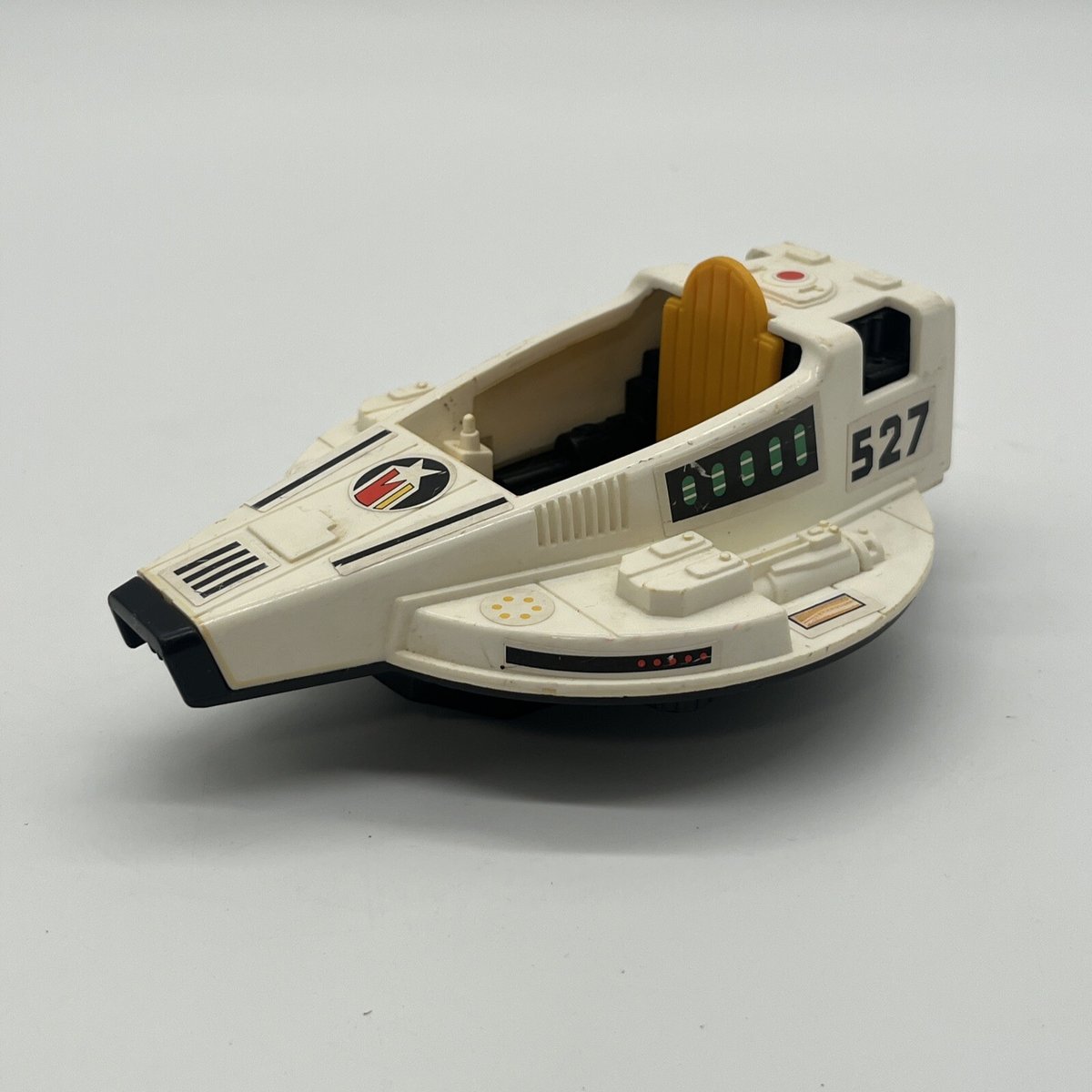 Fisher Price Light Speed Fighter 527 Modellino Nave Spaziale 1982 incompleto per ricambi!