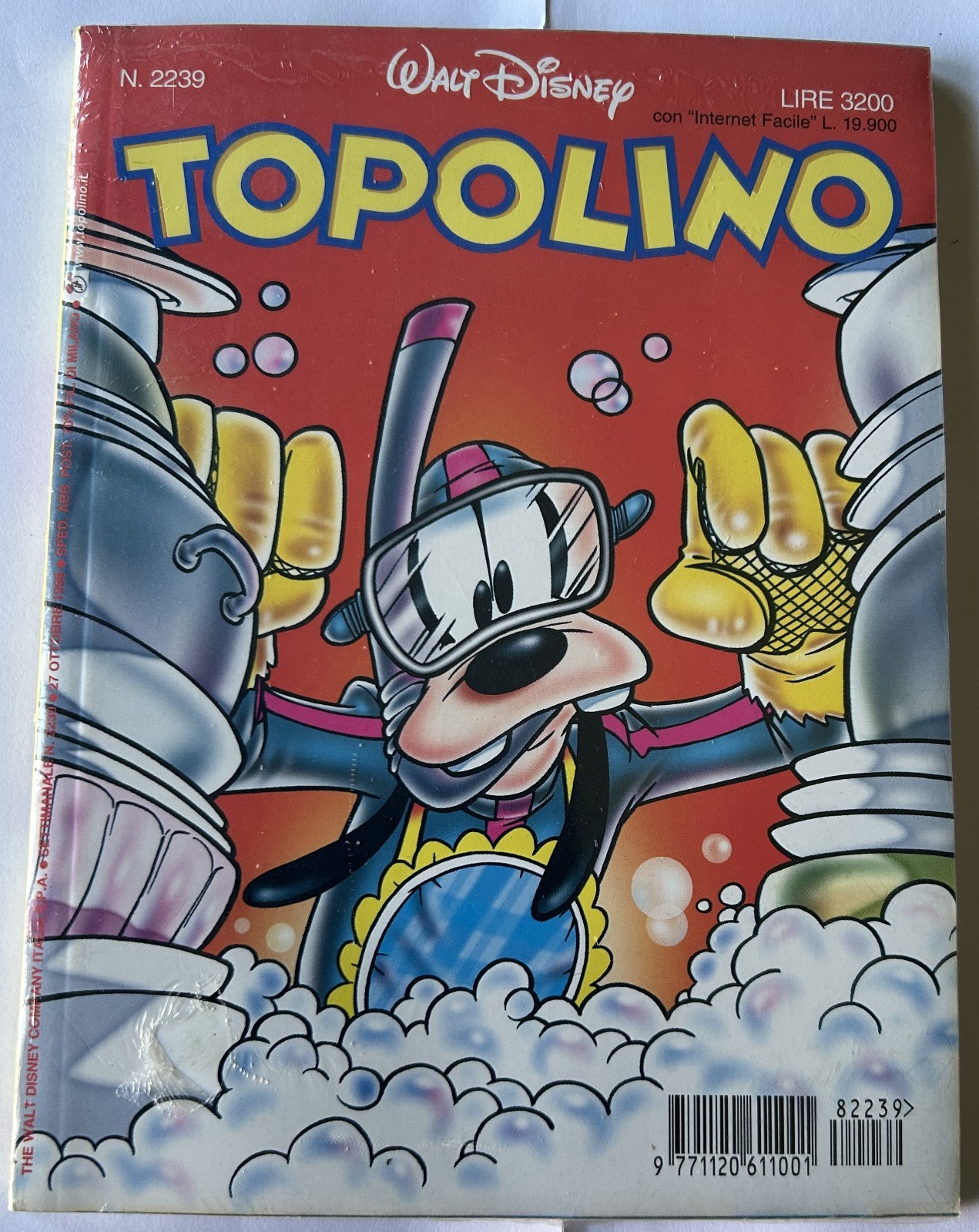 Topolino nr 2239 Blisterato con inserto - 27 ottobre 1998