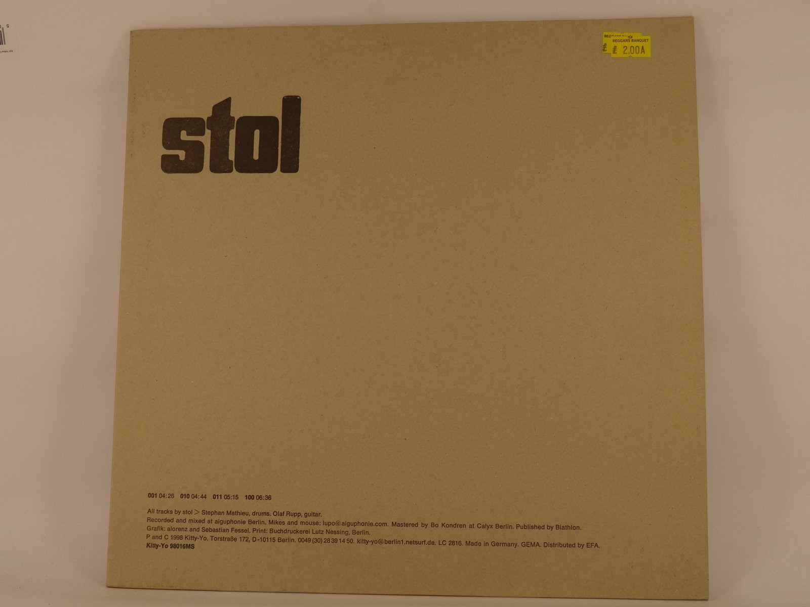 STOL STOL (432) LP KITTY YO