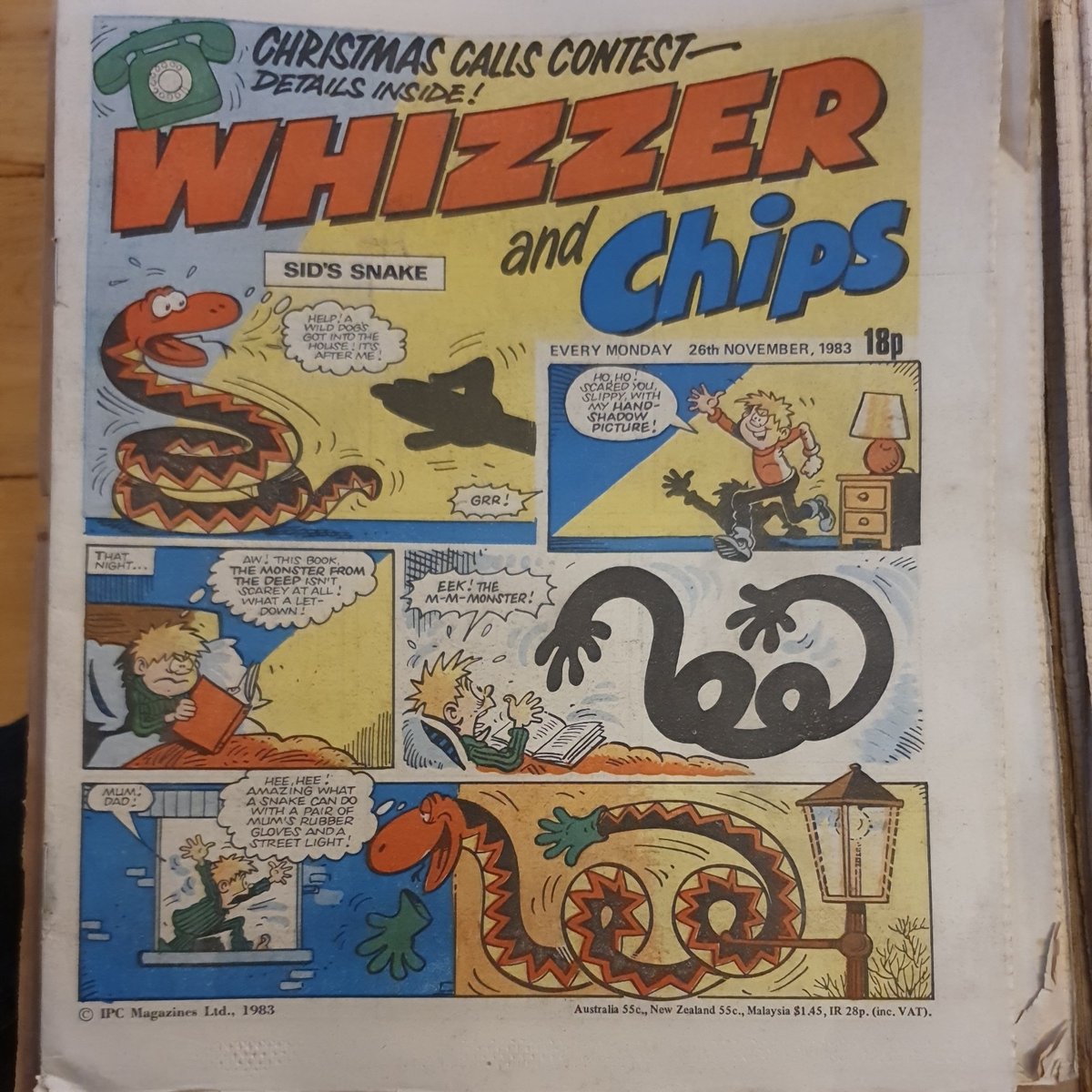 Whizzer And Chips Comic 26th November 1983