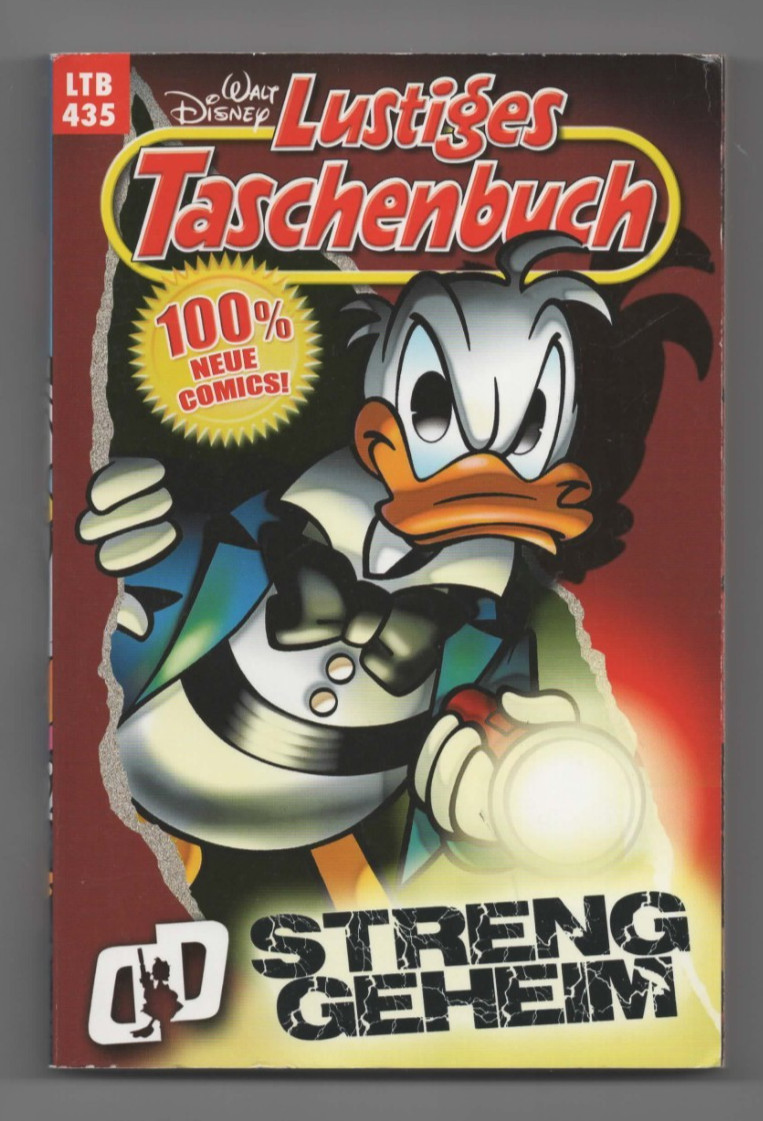 LTB 435 DIVERTENTE LIBRO TASCABILE - TOP SECRET - DONALD DUCK - TOPOLINO-DAGOBERTO*