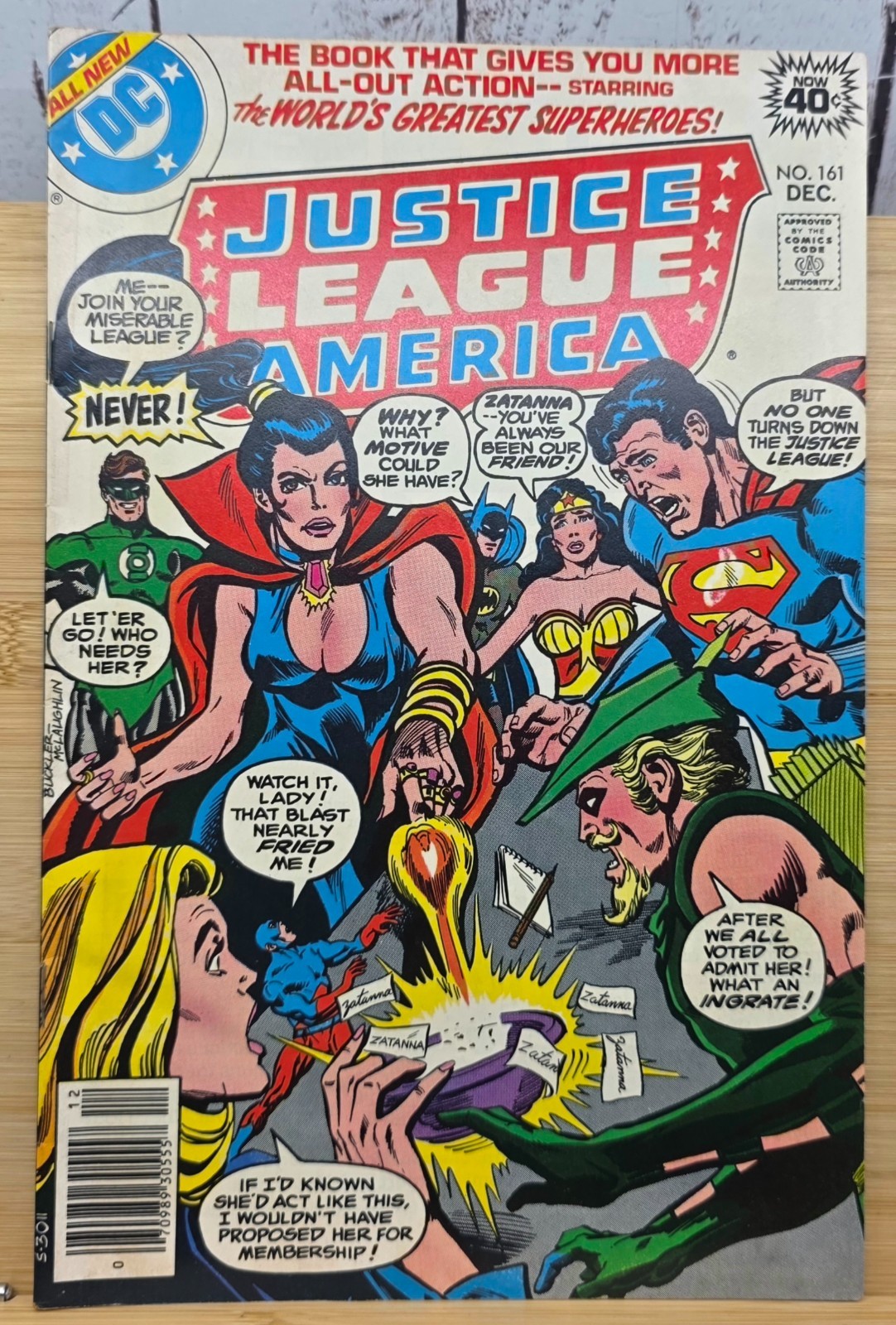 Justice League of America #161 DC Comics 1978 chiave Zatanna vintage età del bronzo